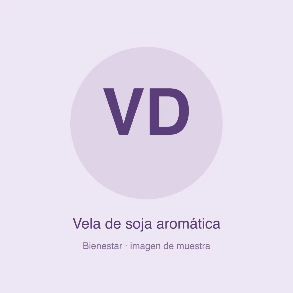 Vela de soja aromática (imagen de muestra)