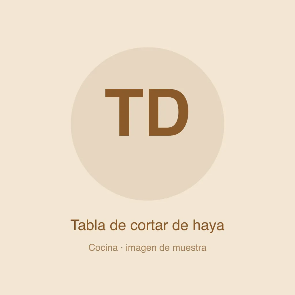 Tabla de cortar de haya (imagen de muestra)