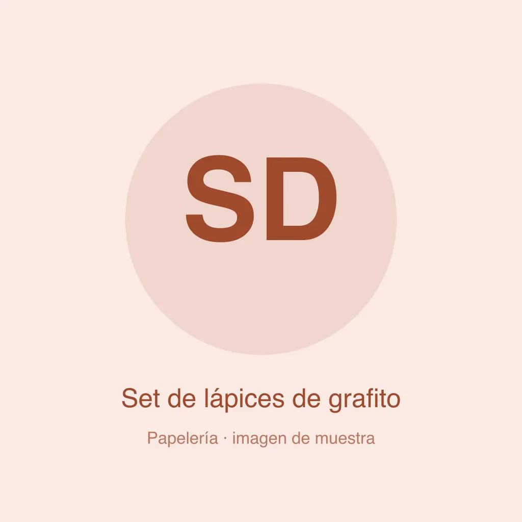 Set de lápices de grafito (imagen de muestra)