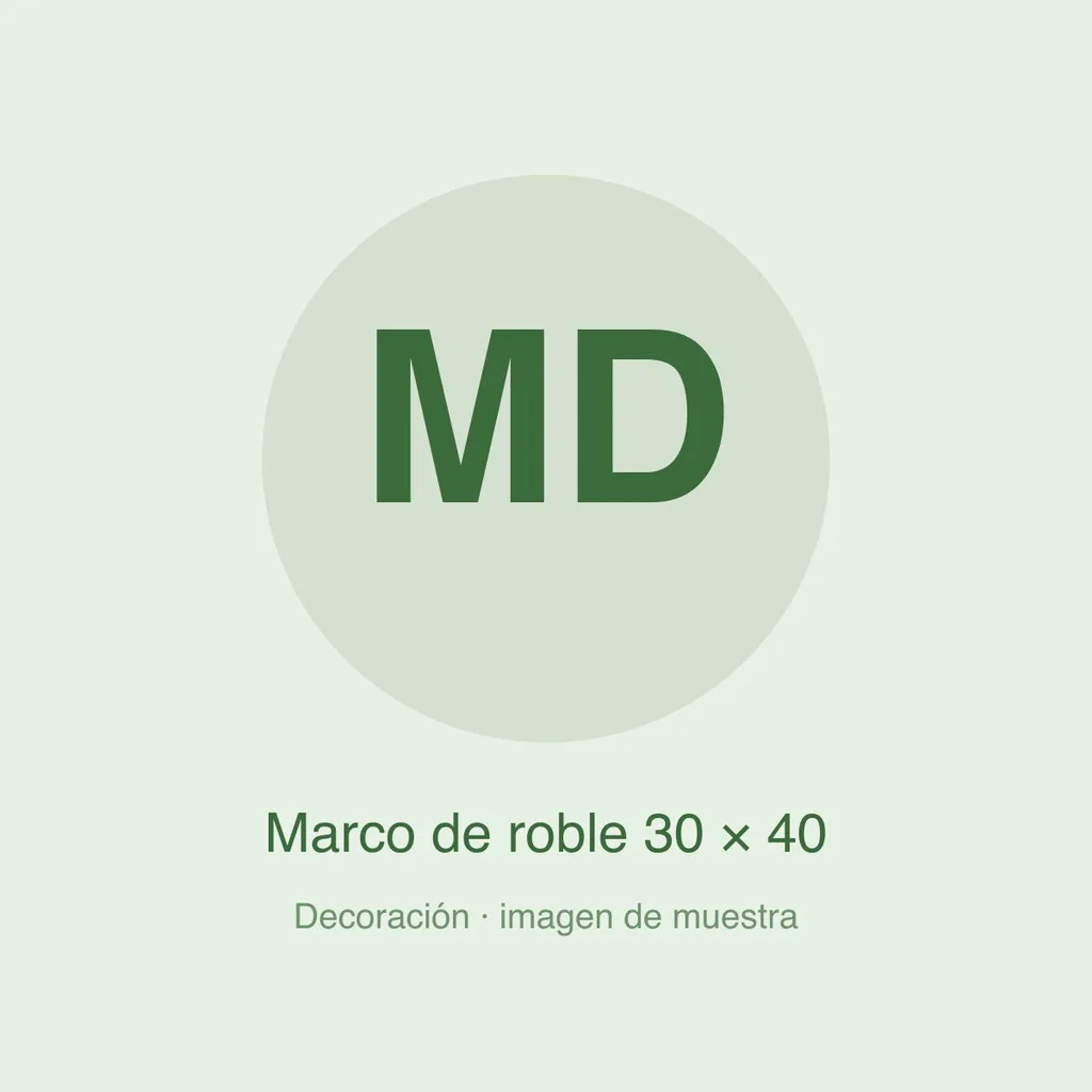Marco de roble 30 × 40 (imagen de muestra)