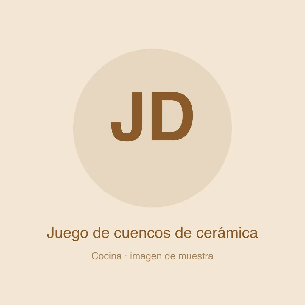 Juego de cuencos de cerámica (imagen de muestra)