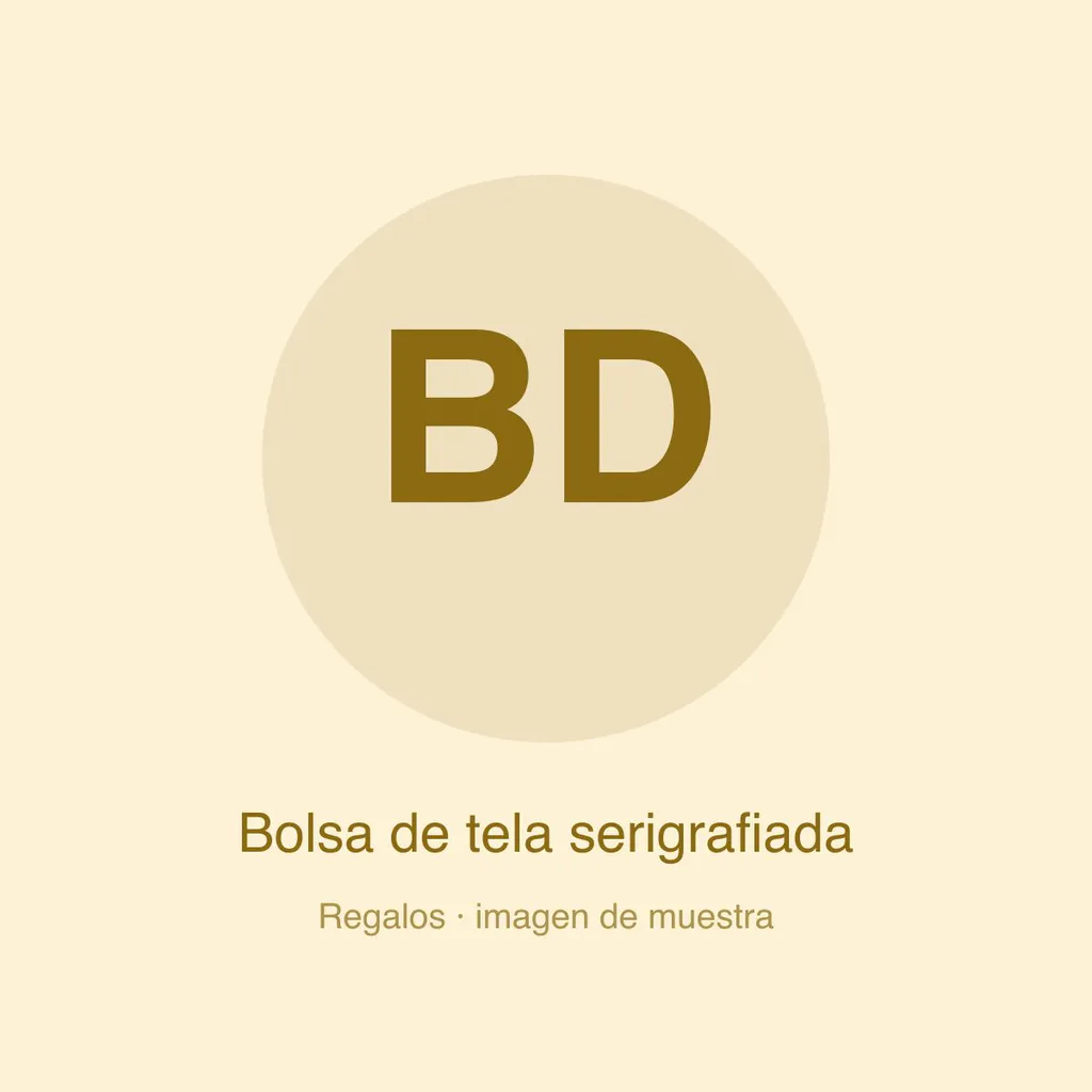Bolsa de tela serigrafiada (imagen de muestra)