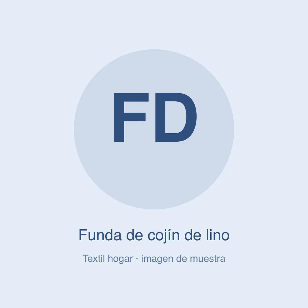 Funda de cojín de lino (imagen de muestra)