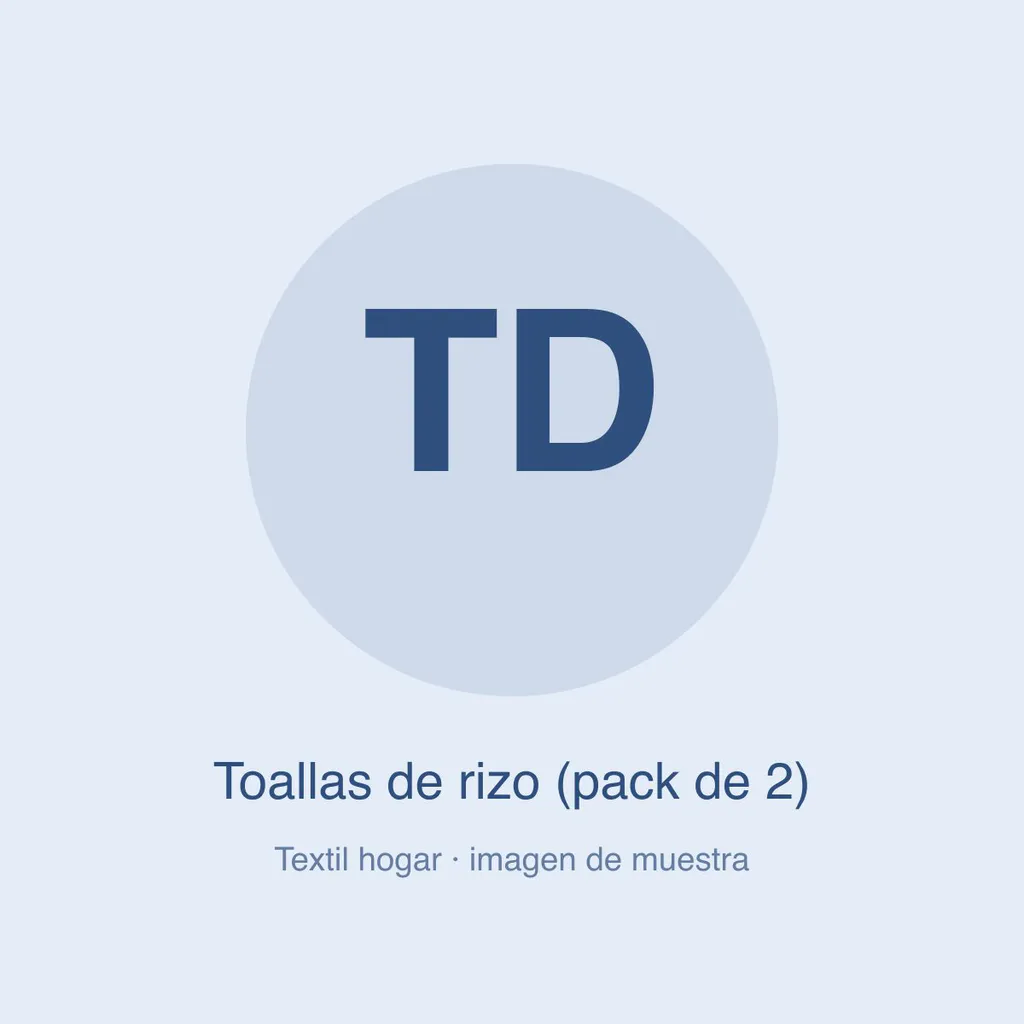 Toallas de rizo (pack de 2) (imagen de muestra)
