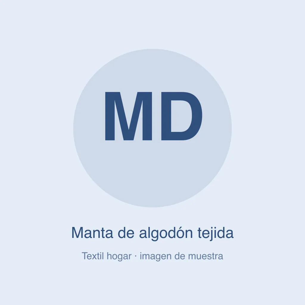 Manta de algodón tejida (imagen de muestra)