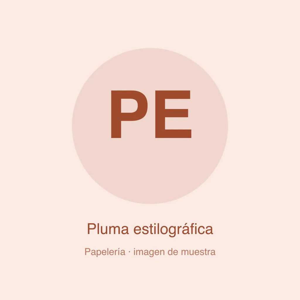 Pluma estilográfica (imagen de muestra)