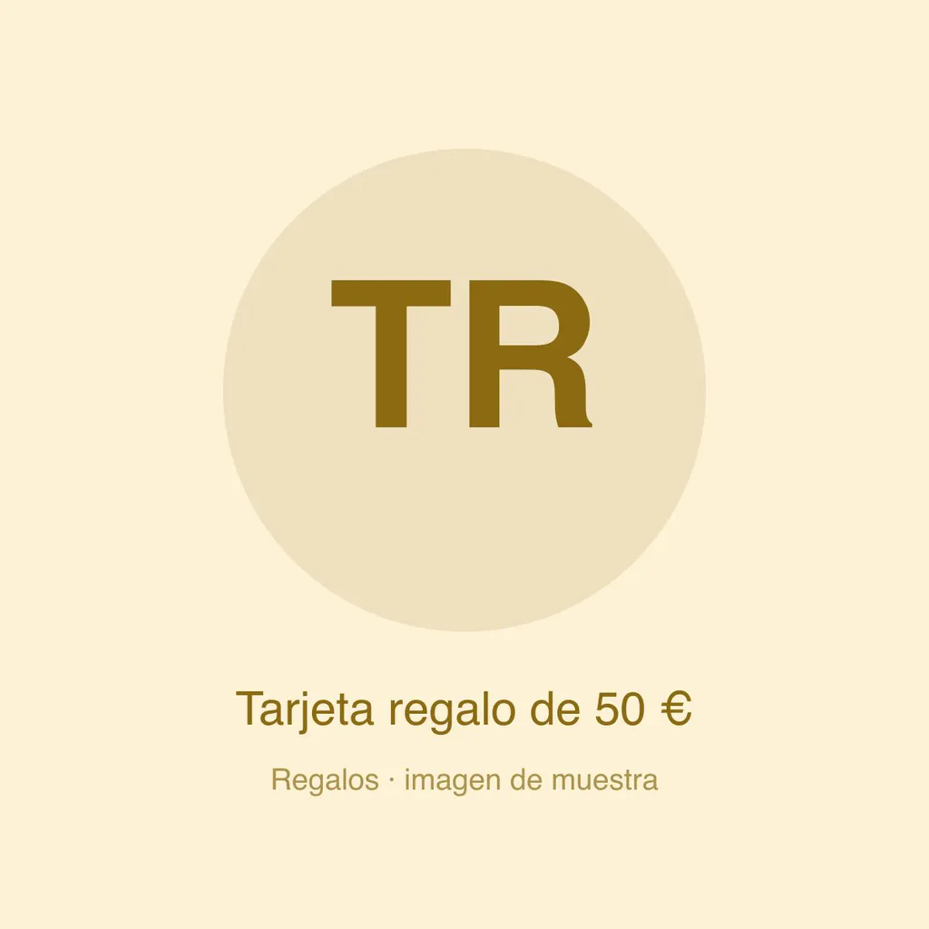 Tarjeta regalo de 50 € (imagen de muestra)