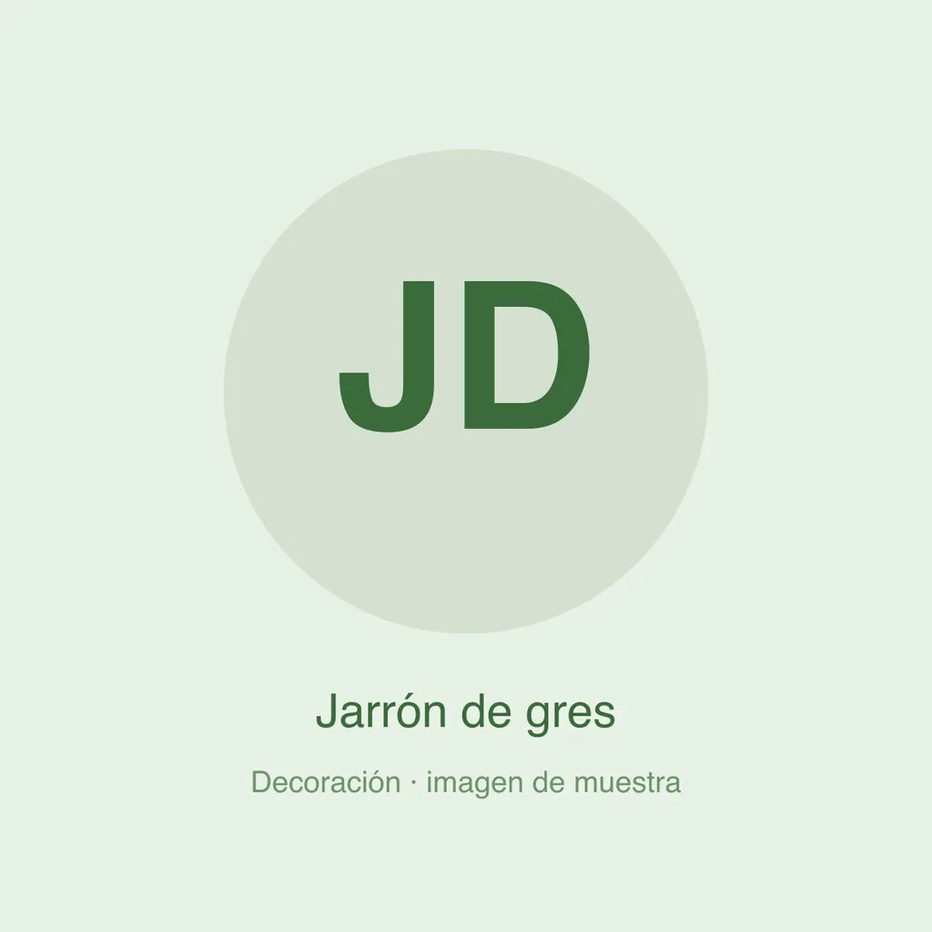 Jarrón de gres (imagen de muestra)