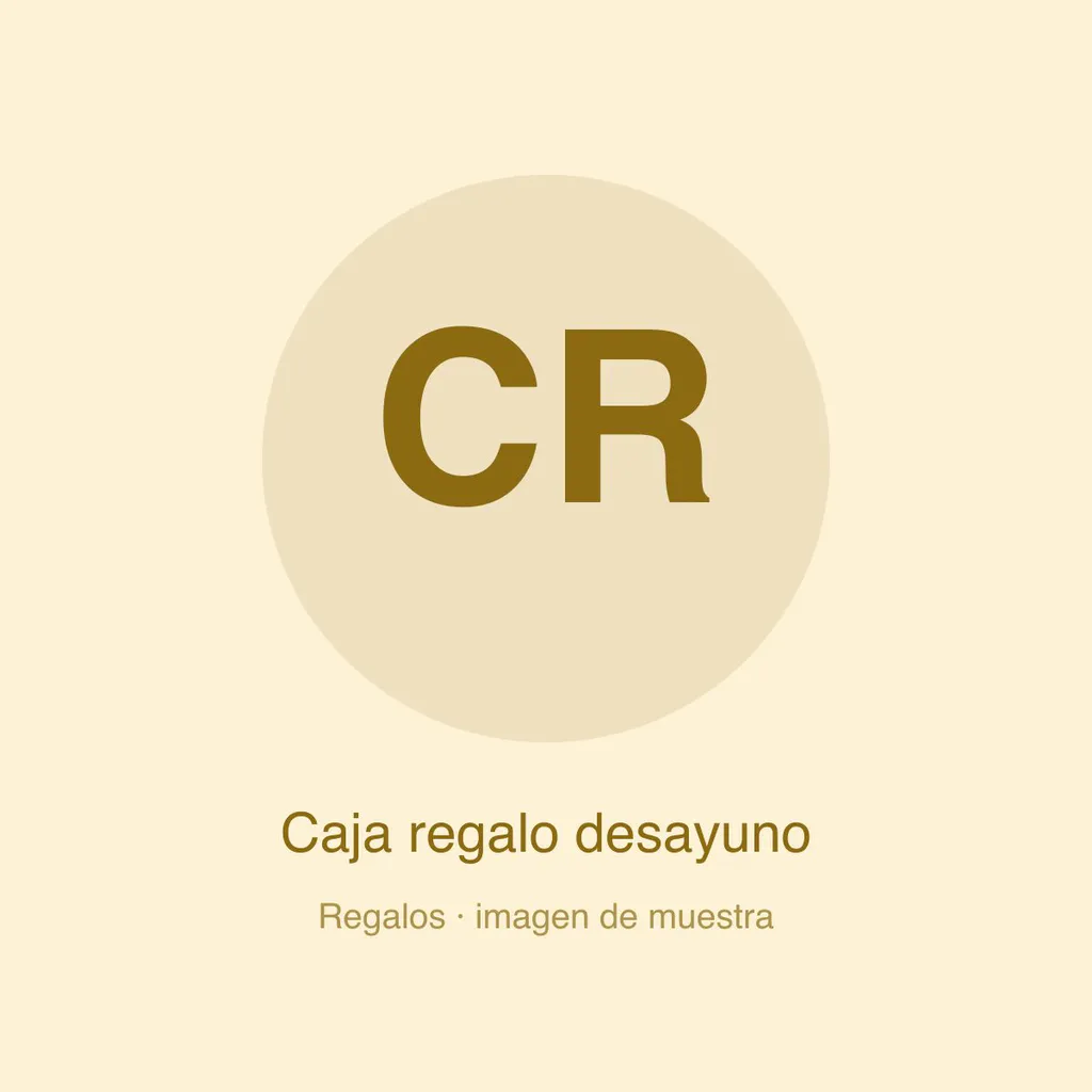 Caja regalo desayuno (imagen de muestra)